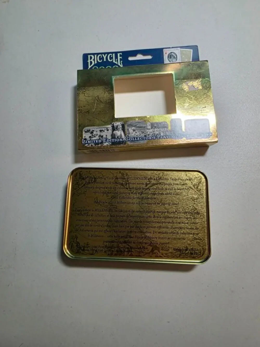 VINTAGE Bicycle 2000 Limited Edition Millennium Collector’s Playing Cards & Tin